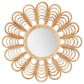 Two's Company Flower Shaped Wall Mirror