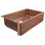 Porter Farmhouse Apron-Front Handmade 36" Single Bowl Sink, Antique Copper