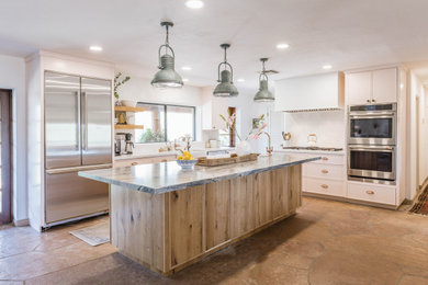 Inspiration for a rustic kitchen remodel in Phoenix