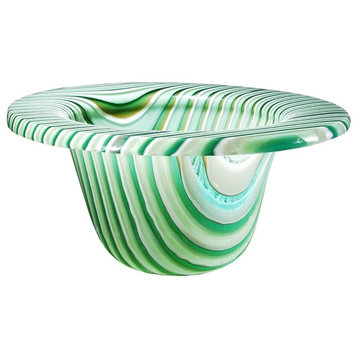 12W Metro Fusion Peppermint Glass Bowl