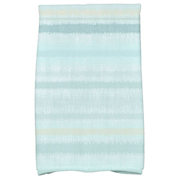 Raya De Agua, Stripe Print Hand Towel, Aqua