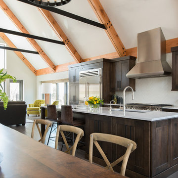Modern Northwoods Lodge Kitchen