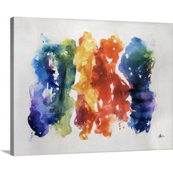 Contemporary Prints And Posters Gallery-Wrapped Canvas Entitled Centerpiece, 24"x18"