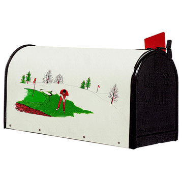 Bacova Fiberglass Wrapped Mailbox, Golf