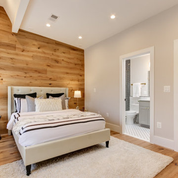 Bathroom remodeling with white tiles, standing shower & cabinets, Virginia