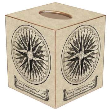 TB1391 Mariners Compass  Tissue Box Cover
