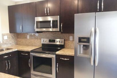 Example of a trendy kitchen design in Miami