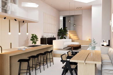 Danish kitchen photo in Amsterdam