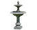 Williamsburg Pineapple Two-Tier Garden Water Fountain, Brown Stone