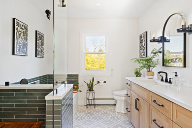 Bathroom - transitional bathroom idea in Boston