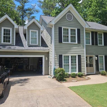 Woodstock, GA Siding Replacement with James Hardie - HardiePanel Vertical Siding