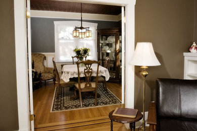 Inspiration for a timeless dining room remodel in Vancouver