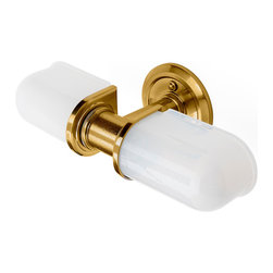 R.W. Atlas Wall Mounted Double Arm Sconce with Glass Shade - See more at: http:/ - Wall Sconces