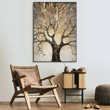 Artwork for living room in frame "Tree of Wealth and Prosperity"