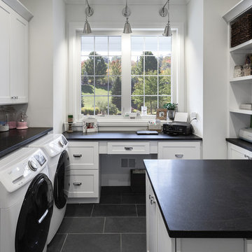 White Transitional Kitchen, Bath, Laundry Room