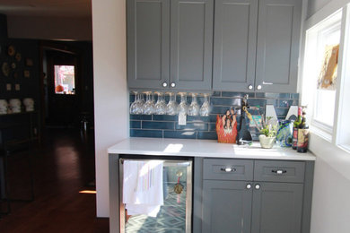 Inspiration for a home bar remodel in Indianapolis