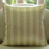 Ivory Patchwork 22"x22" Satin Pillowcase, Butterscotch