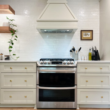 White Modern Kitchen Remodel