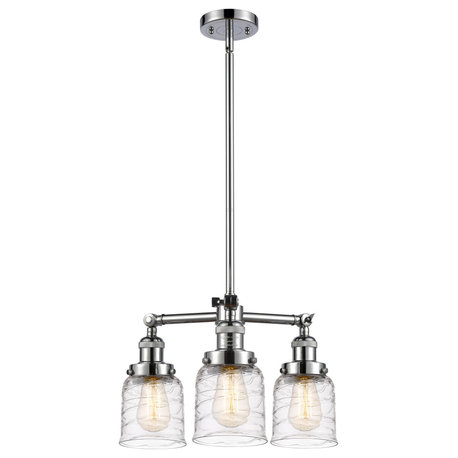 INNOVATIONS 207-PC-G513 3-Light Chandelier Polished Chrome