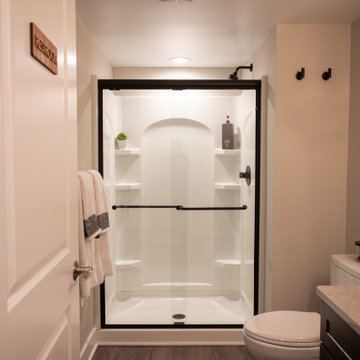 Finished Basement with Bar, Wine Room and Bathroom in Grand Rapids, MI