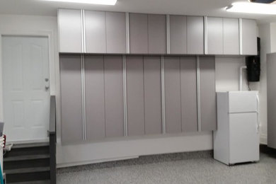 Large, Grey Garage Cabinets - Coquitlam