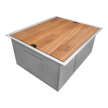 Ruvati RVU6320 Roma 23" Undermount Single Basin Stainless Steel - Stainless