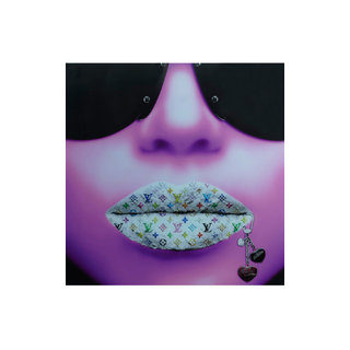 Luxury Brand Lips Artwork - Andrew Martin Louis Vuitton Purple | OROATRADE 39 x 39