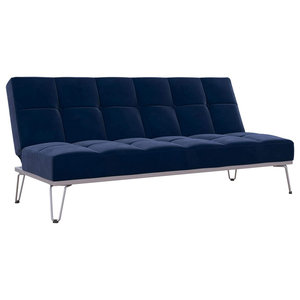 Stephens Faux Leather Convertible Futon Chair Contemporary Futons By Abbyson Living Houzz