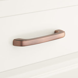 Prowse Solid Brass Cabinet Pull - Antique Copper - Cabinet And Drawer Hardware