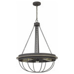 Cal - Cal Nixa - 5 Light Chandelier, Dove Grey Finish - Update your decor with this round dove gray chandeNixa 5 Light Chandel Dove Grey *UL Approved: YES Energy Star Qualified: n/a ADA Certified: n/a  *Number of Lights: 5-*Wattage:60w E26 Medium Base bulb(s) *Bulb Included:No *Bulb Type:E26 Medium Base *Finish Type:Dove Grey