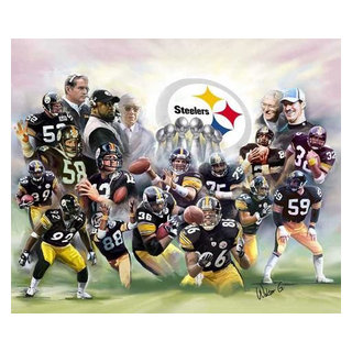 Team Sports America Pittsburgh Steelers Digital Rectangle Wall at