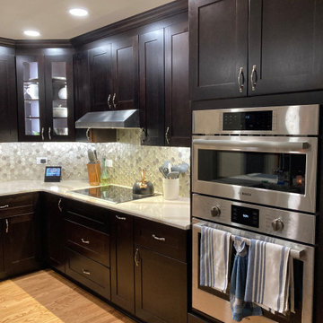 Transitional Kitchen Remodel Done in a Mocha Color