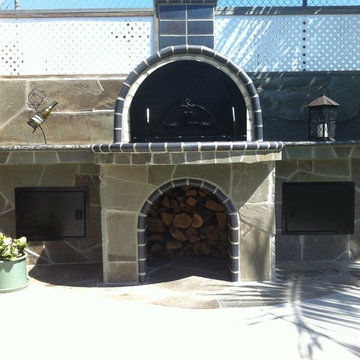 The Keyes Family Wood Fired Brick Pizza Oven in California