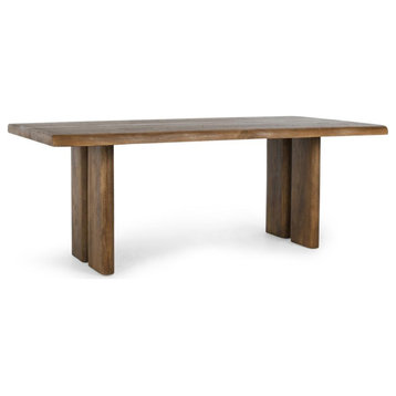 Holmes 80 Mango Wood Dining Table in Brown