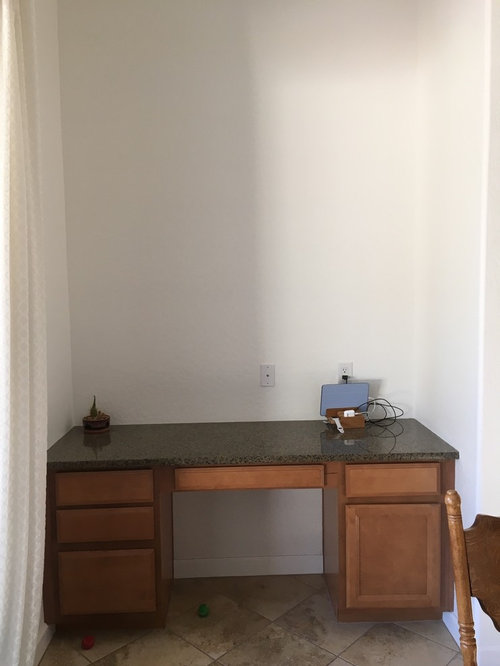 Help Big Blank Wall Above Kitchen Area Desk