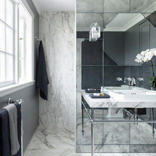 75+ Badezimmer mit Spiegelfliesen Ideen & Bilder - März 2021 | Houzz DE