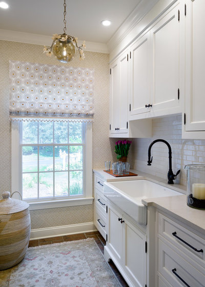 Transitional Laundry Room by AJ Margulis Interiors