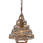 Varaluz - Flow Twist Mini Pendant - Hammered Ore - The Flow Twist Mini Pendant from Varaluz is the perfect piece to light your home.  The quality material coupled with steel finishes fit the contemporary style perfectly to make a designer statement in your home.