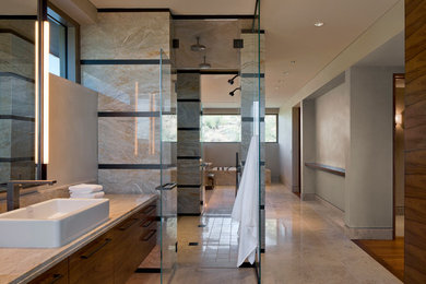 Inspiration for a contemporary bathroom remodel in Phoenix