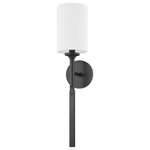 Hudson Valley Lighting - Brewster 1 Light Wall Sconce, Old Bronze - The definition of well-made, modern style, Brewster combines clean lines, a slim profile and monochromatic metal finishes with thoughtful details that give the piece its tailored look. As the metal stem transitions from smooth to flat, a pair of faux nail heads give it a handcrafted, jewelry-inspired feel. Available in Aged Brass, Old Bronze, and Polished Nickel.