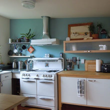 Old stove and hood