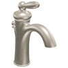 Moen Brantford 1-Handle High Arc Bathroom Faucet, Brushed Nickel