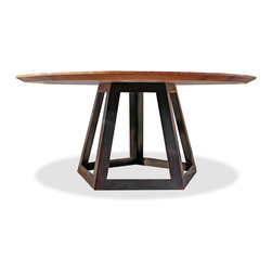 Round Walnut Table - Dining Tables