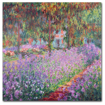 Claude Monet 'The Artist's Garden at Giverny' Canvas Art, 24x24