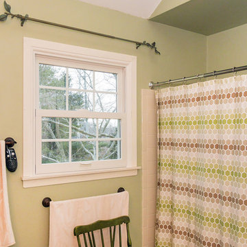 Single Bathroom Window with Grilles
