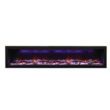 72" Electric Deep  Built-in only comes with optional black steel surround