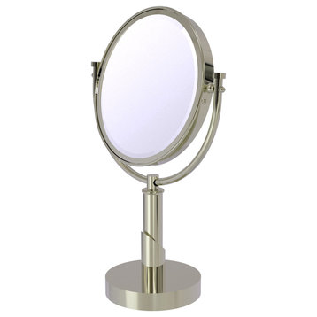 Tribecca 8" Vanity Top Make-Up Mirror 2X Magnification, Polished Nickel