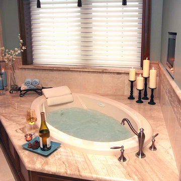 Natural Stone Master Bath in Crystal Lake