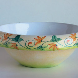 LVT 100 Ninfa Hand Painted Vessel Bathroom Sink - Bathroom Sinks