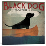 iCanvas - "Black Dog Canoe Co. II Gallery" by Ryan Fowler, 18x18x1.5" - Great Art Deserves to be on Canvas! Unlike thin posters and paper prints, Giclee canvas artwork offers the texture, look and feel of fine-art paintings. This artwork is crafted in the USA with artist-grade canvas, professionally hand-stretched, and stapled over North American pine-wood bars in Gallery Wrap style; a method utilized by artists to present artwork in galleries. Fade-resistant archival inks guarantee perfect color reproduction that remains vibrant for decades even when exposed to strong light. Add brilliance in color and exceptional detail to your space with this contemporary and uncompromising style!